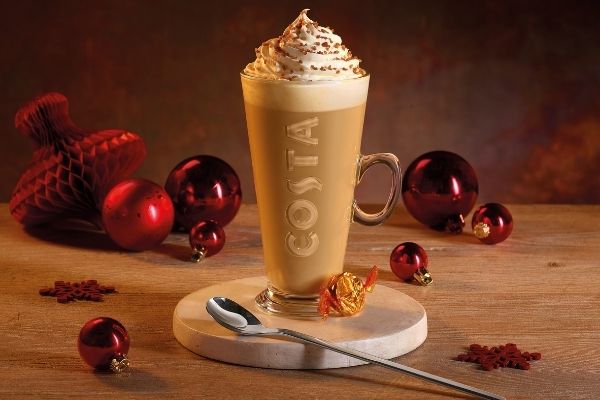 Costa Coffee Christmas 2021 - Quality Street® Toffee Penny Latte