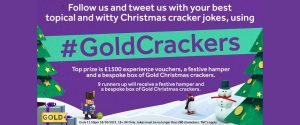 Gold Christmas Crackers joke competition 2021