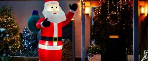 Homebase Half Price Giant 6ft inflatable Santa