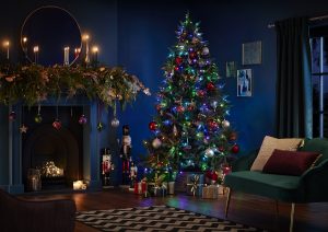 Homebase Evergreen Classics 7.5ft Foxwood Fir Colour Blast Christmas Tree