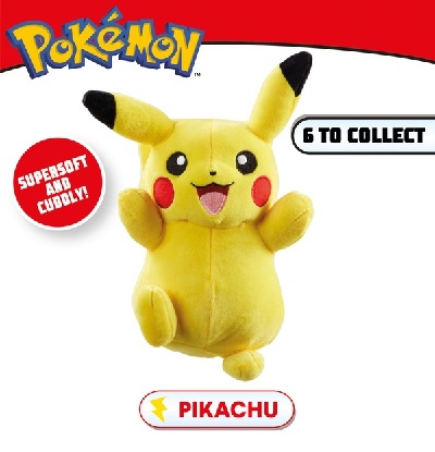 Pokemon 8” Plush Pikachu