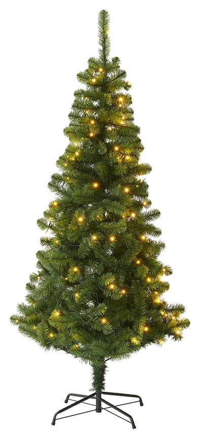 Wilko 6ft Green Pre-Lit Fir Christmas Tree