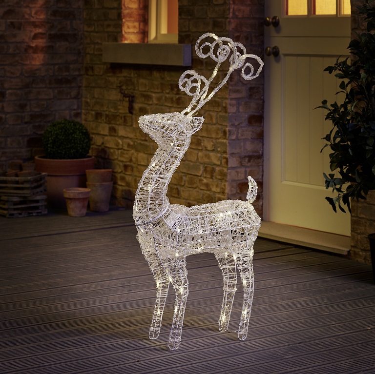  Wilko Medium Light Up Reindeer