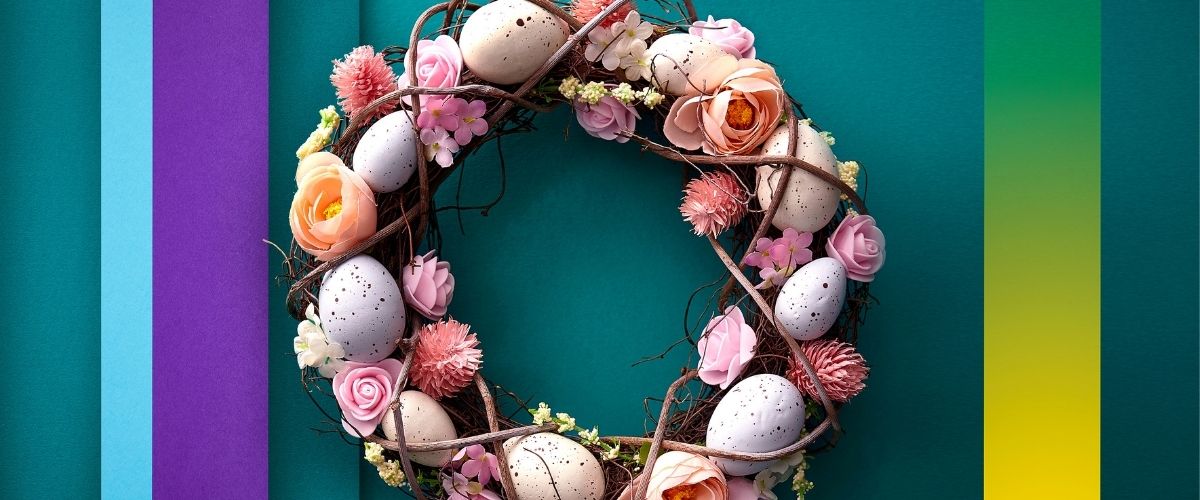 Waitrose and Partners Easter Egg Wreath 2022