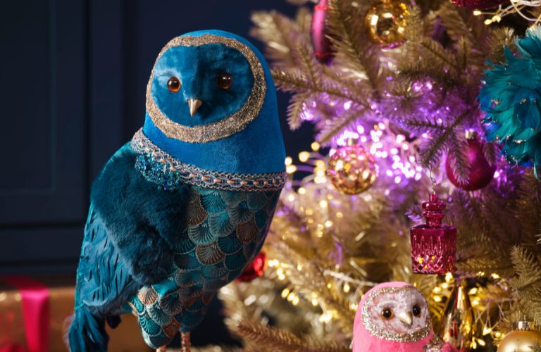 John Lewis Christmas 2022 - Night Life Large Night Owl Blue