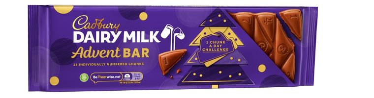 Cadburys Christmas 2022 Dairy milk Advent bar