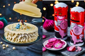 M&S Helter Skelter Cake and Percy Pig Bank