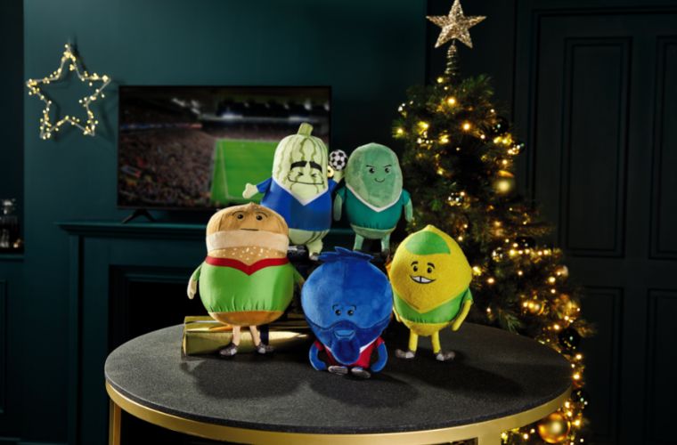 Aldi Christmas Kevin the Carrot Toys - MmmBap, Marrowdonna, Roy Bean, Ronaldi and Messy