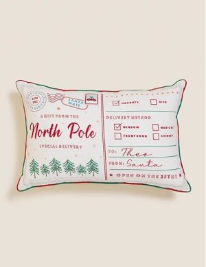 Get Marks & Spencer Personalised Letter From Santa Cushion