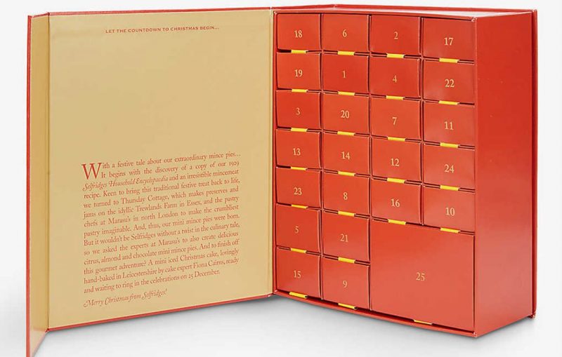 Selfridges Festive Mini Mince Pie Advent Calendar Returns 