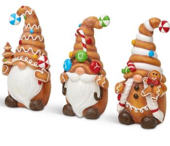 Set of 3 Gingerbread Gonk Ornaments