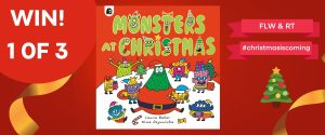 Twitter giveaway: WIN 1 of 3 Monsters at Christmas books