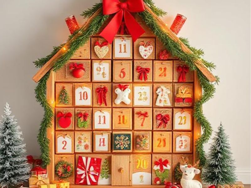 Christmas Summer-Themed Advent Calendar - AI 