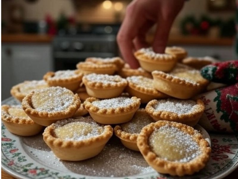 image of grabbing a mince pie - grokai