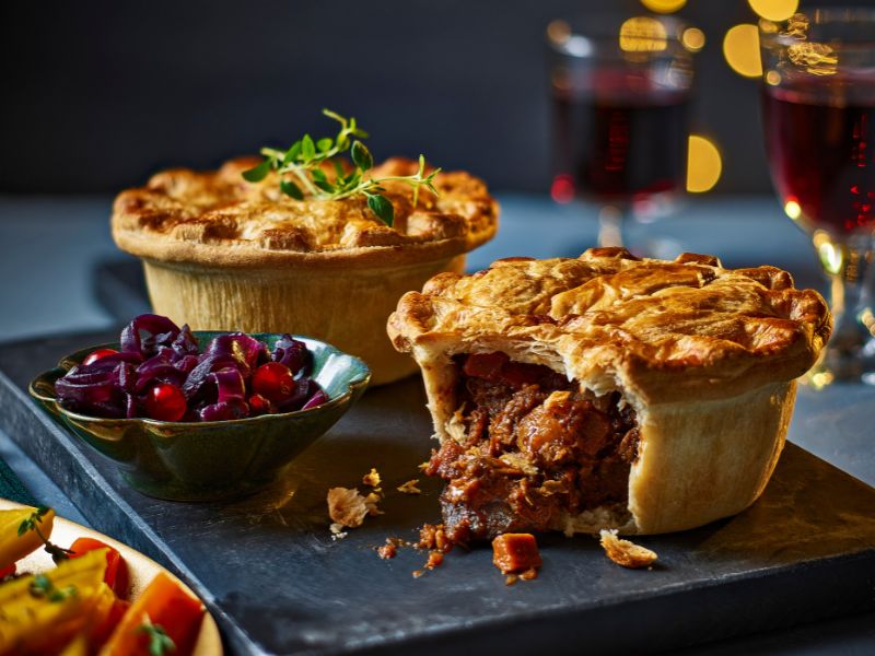 Tesco Christmas 2025 Food and Drink - Tesco Finest 2 No-Beef Bourguinon Pies
