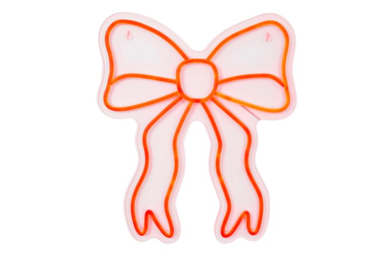 Top Bow Christmas Decorations - M&S Bow Neon Light £29