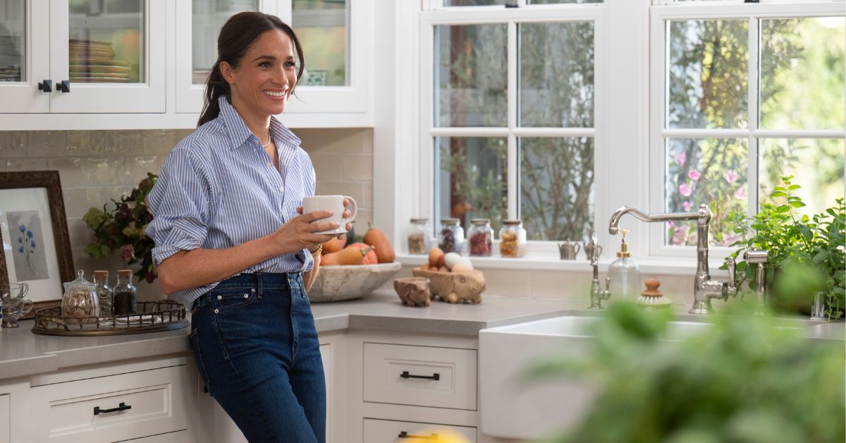 With Love, Meghan. Meghan, Duchess of Sussex in episode 203 of With Love, Meghan. Cr. Jake Rosenberg/Netflix © 2025
