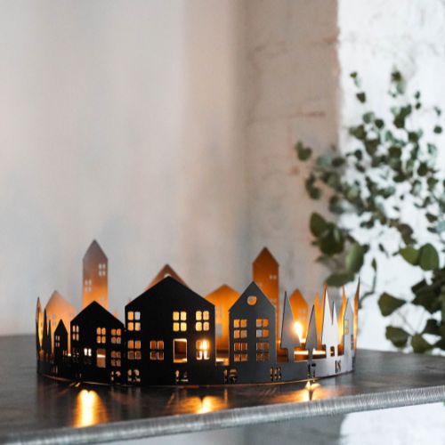 Alternative Advent Calendars 2025 - IvyLine Round Advent Tealight Centrepiece Metal Black