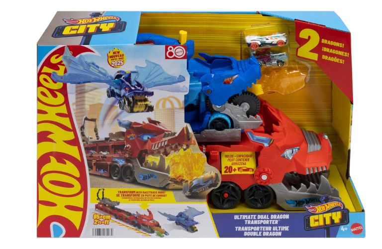 Argos Top Toys For Christmas 2025 - Hot Wheels City Ultimate Dual Dragon Transporter Toy £55