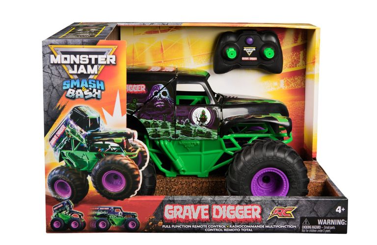Argos Top Toys For Christmas 2025 - Monster Jam Smash & Bash Gravedigger £50