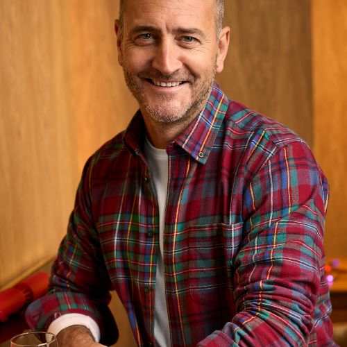 Christmas Gifts For Him -  Will Mellor X Cotton Traders Flannel Check Shirt Crimson