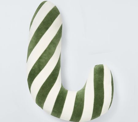 John Lewis Candy Cane Velour Cushion