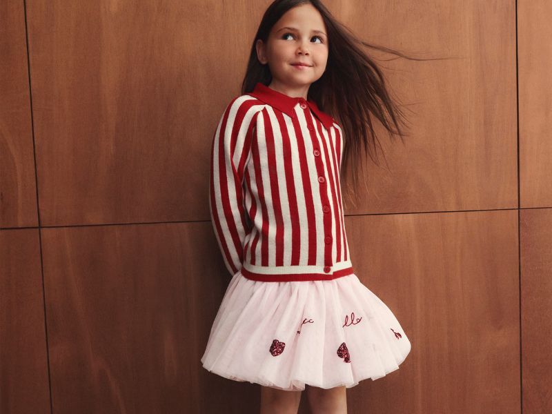 M&S Candy Cane Cardigan