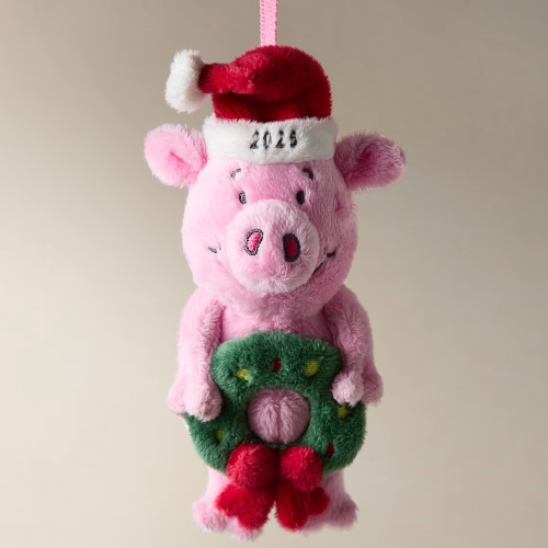M&S Percy Pig 20025 Hanging Wreath Decorations
