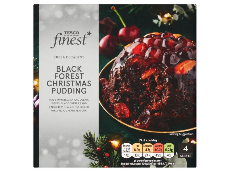 Tesco Black Forest Christmas Pudding