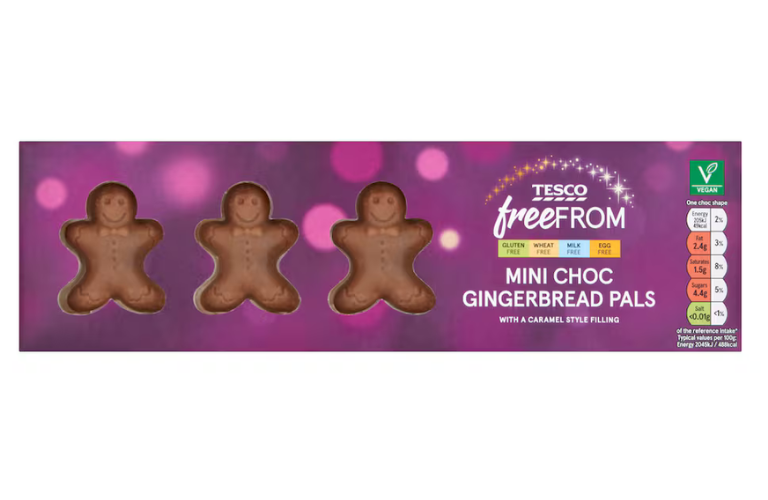 Tesco Free From Mini Choc Gingerbread Pals