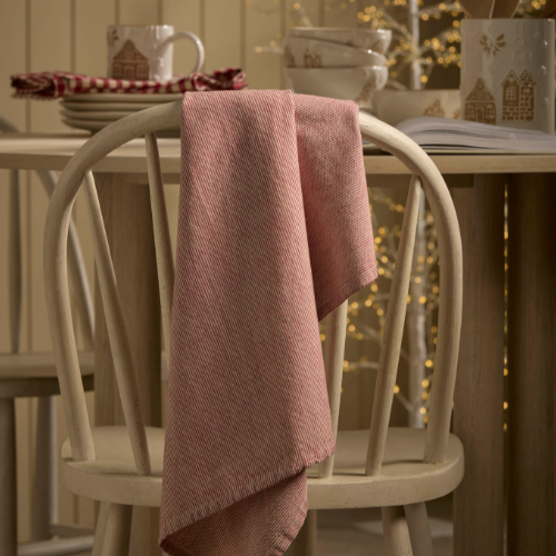 COX & COX Cotton Tea Towel - Candy Stripe