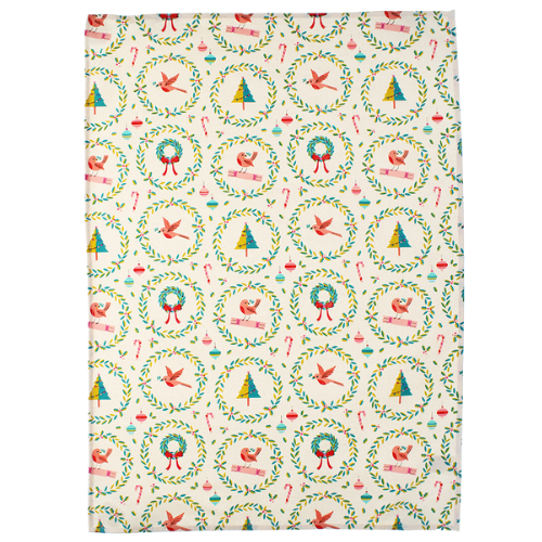 Rex London Cotton tea towel - Classic Christmas