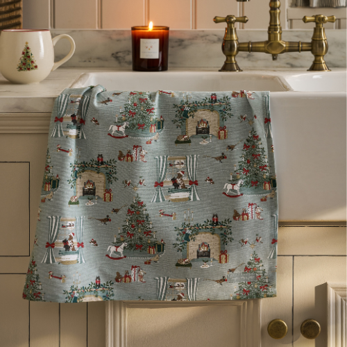 Best Christmas Tea Towels 2025 - Sophie Allport Cosy Christmas Tea Towel