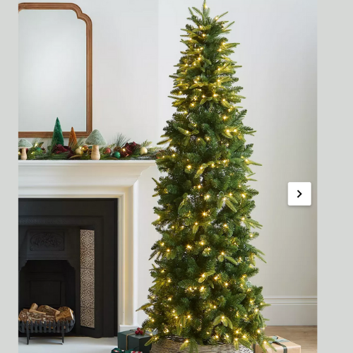 Best Christmas Trees 2025 - Very Home7ft (210 cm) Newburgh Mixed Tips Slim Pre-Lit Christmas Tree