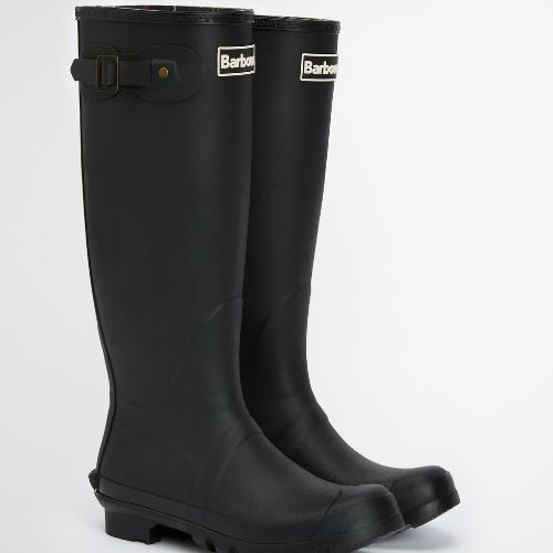 Best Wellies and Rain Boots - Barbour Classic Black Bede Wellington