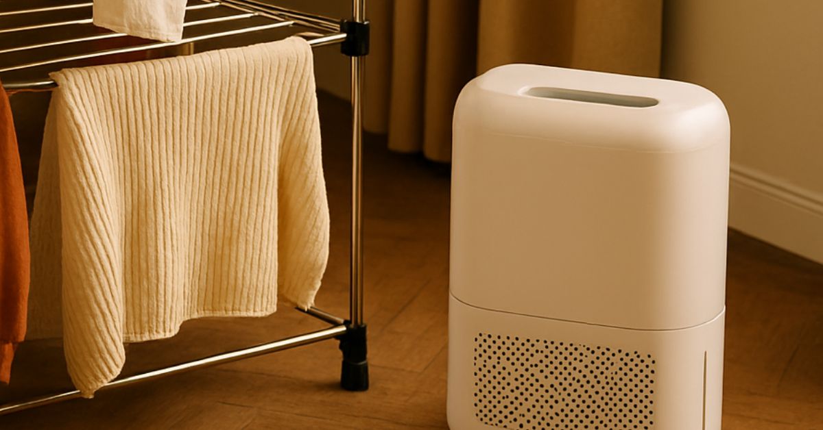 Image of a dehumidifier in a living room - copilot 2