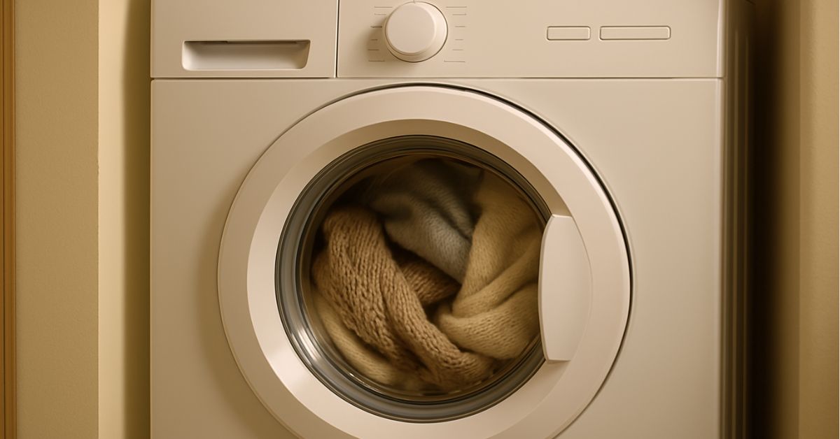 Image of washing machine on spin drying clothes - copilot