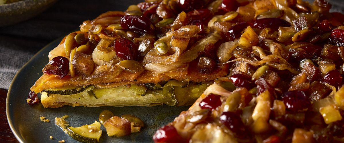 Morrisons Christmas 2026 - The Best Roasted Vegetable & Balsamic Onion Tart
