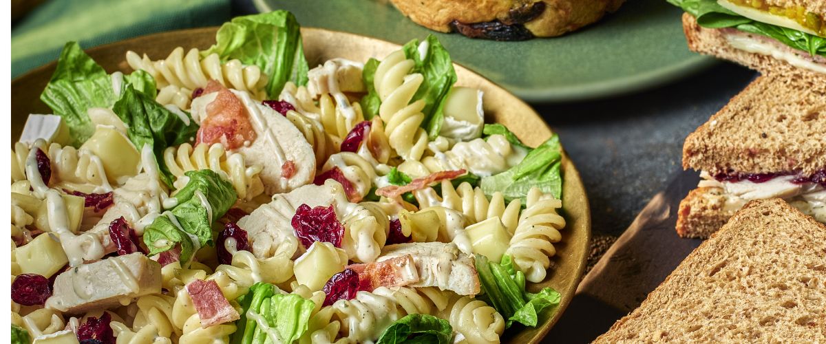 Tesco Chicken, Brie, Bacon and Cranberry Caesar Salad